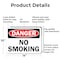 Signmission No Smoking Danger Sign, Aluminum, 14in W x 10in L, 2PK OS-2PACK-DS-A-1014-L-19452 - alternate 7